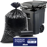 Plasticplace front packaging showing heavy duty 95 gallon bags and capacity benefit