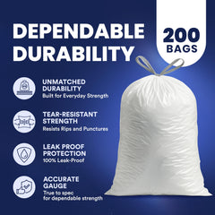 Plasticplace bag fitted in bathroom bin showcasing neat containment and convenience