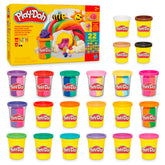 Play‑Doh 22 pack front view showing colorful cans and variety — Play‑Doh offers many color choices