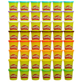 Play‑Doh front packaging showing full 48‑can classroom bulk pack and easy distribution