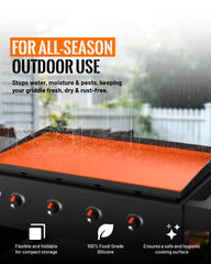 PLOSIF closeup of tall 1-inch silicone wall highlighting weatherproof seal benefit