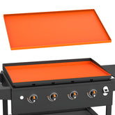 PLOSIF front view of 36-inch griddle mat showing full coverage and protection