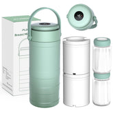 PLOSIF front view with lid showing compact cooler and portability benefit