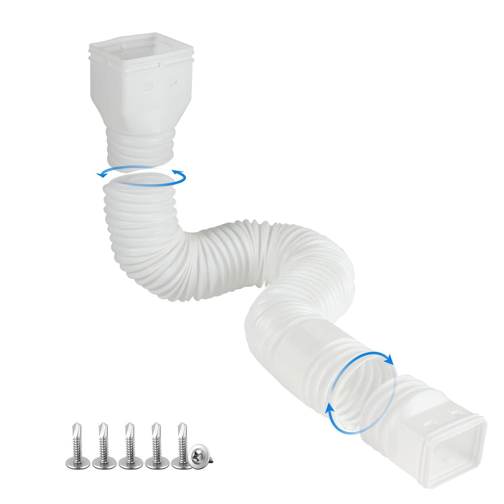 plusgutter front view showing white extender and secure fit benefit