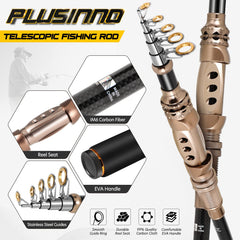 PLUSINNO reel close-up showing deep aluminium spool and gear construction