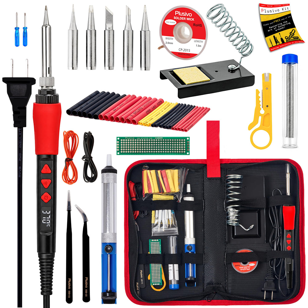 Plusivo kit front packaging showing complete toolset and organized layout
