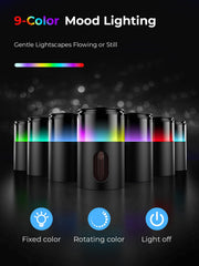 Pmsusoow diffuser glowing nine-color LED ambient lighting for mood