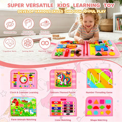 Pnooe dressing skills page detail with buttons and zips to improve fine-motor coordination