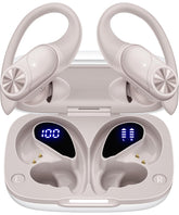 PocBuds front packaging in beige showing earbuds and case, highlights portability