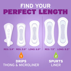 Hand holding a Poise liner to show scale and thin discreet profile