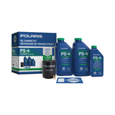 Polaris oil change kit front packaging showing contents and convenience