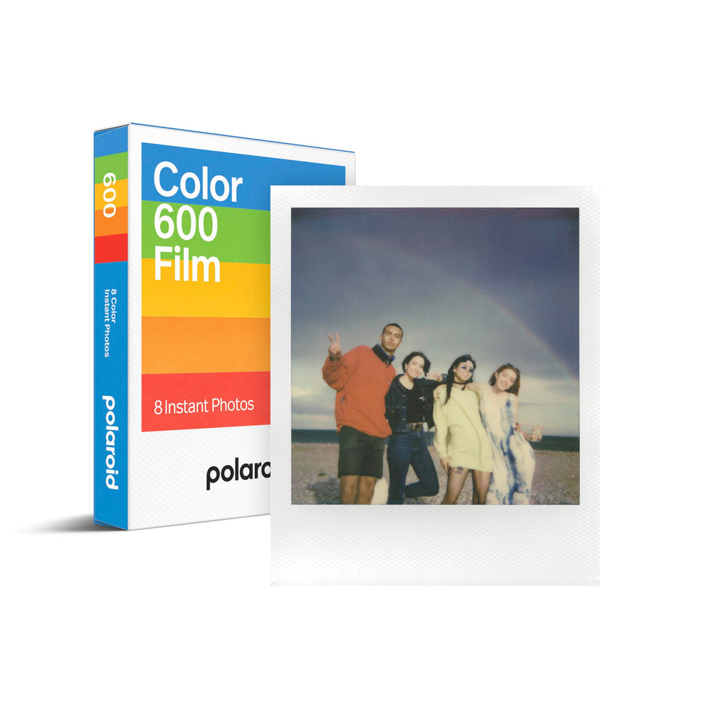 Polaroid 600 film pack front showing branding and eight-photo count for nostalgia
