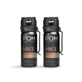 POM MK3 front view showing compact canister and flip-top for quick access