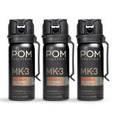 POM MK3 front view with belt clip showing easy access and secure carry