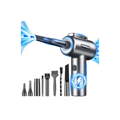 POMELS front view showing compact cordless duster and ergonomic grip for easy handling