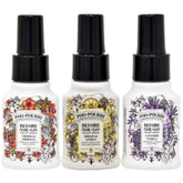 Poo-Pourri trio front packaging showing three 1.4 oz bottles and labels for travel convenience
