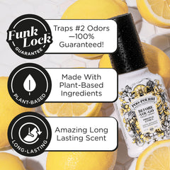 Hand holding Poo-Pourri bottle showing travel-friendly 2 fl oz size