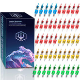 POSEIDON front packaging showing 50 sterile cartridges for quick studio use