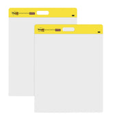 Post-it pack front view showing pad stack and included Command Strips for quick setup