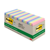 Post-it Greener Notes front packaging showing pastel pads and brand — organized supply