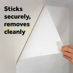 Post-it peel-and-stick installation showing quick tool-free setup