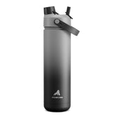 POWCAN Obsidian bottle front view showing sleek finish and capacity for reliable hydration