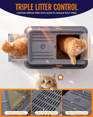 Powools top open mode with visible activated-carbon filter for continuous odor control
