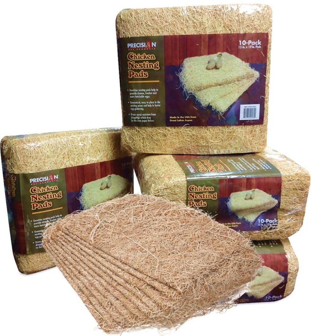 PRECISION PET front packaging showing 10 compostable nesting pads and benefits
