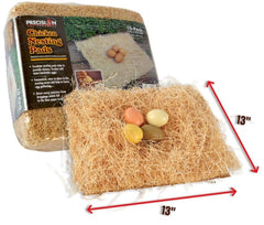 PRECISION PET pad beside a ruler demonstrating 13 by 13 inch size