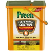Preen drum front packaging showing product and coverage benefits