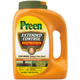 Preen bottle front view showing product and coverage benefit