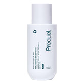 Prequel bottle front view showing product for clear skin