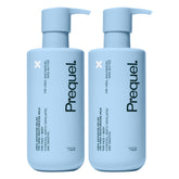 Prequel bottle front packaging showing product name and unscented benefit