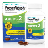 PreserVision front packaging showing product name and 120 softgels, clear information benefit