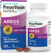PreserVision front packaging showing product identity and supply benefit