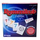 Pressman Rummikub front box view showing game title and components, great for gifting