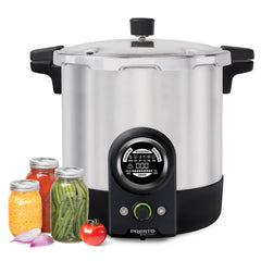 Presto front view showing full canner and capacity benefit