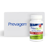 Prevagen front packaging showing product name and capsule count benefits convenience