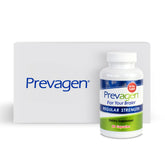 Prevagen front packaging showing brand and capsule count for easy identification and storage