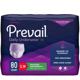 Prevail front packaging showing lavender maximum absorbency and count for confidence