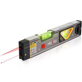 Prexiso front view showing laser point and spirit level for accurate alignment