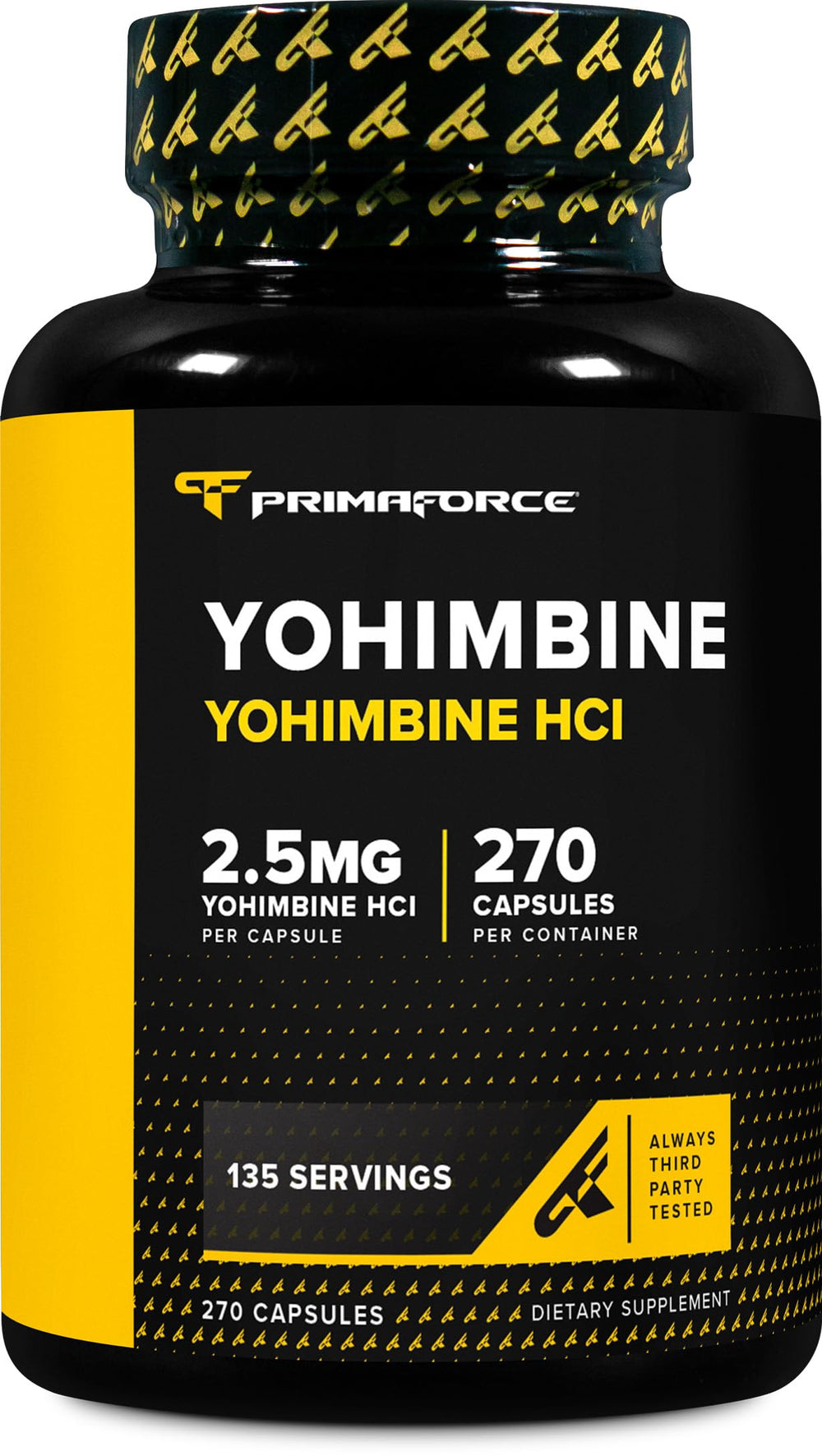 Primaforce bottle front view showing label and capsule count, clarity for buying decision