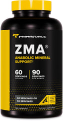 Primaforce ZMA front bottle view showing supplement packaging and benefits
