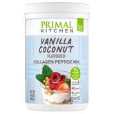 Primal Kitchen tub front view showing packaging and product name, clear benefits