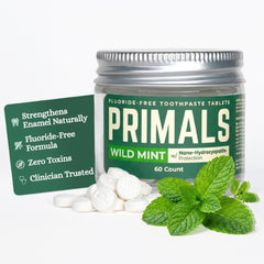 PRIMALS jar front view showing packaging and 60-count supply benefit