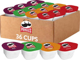 Pringles variety pack front view showing all 36 Snack Stacks and flavors for easy stocking