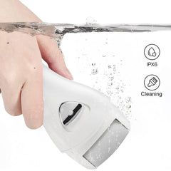 PRITECH close-up of textured roller head for targeted exfoliation