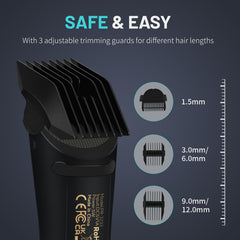 PRITECH trimmer in hand demonstrating ergonomic grip and control
