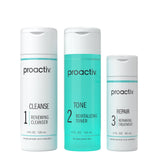 Proactiv kit front packaging showing full 3-step set for clear skin