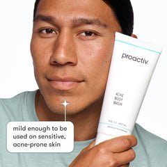 Proactiv ingredient label highlighting salicylic and glycolic acids for exfoliation